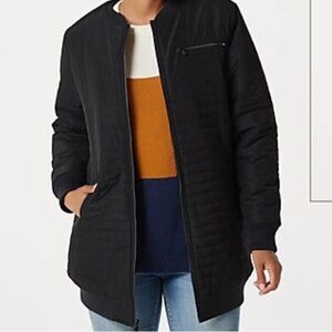 Zuda Bomber Jacket, Black, Size Small